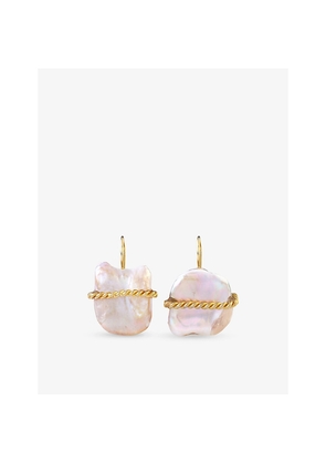 Womens La Maison Couture Ece London The Diana Baroque Pearl 22ct Yellow Gold Vermeil and Pearl Earrings