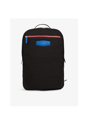 Mens Smythson Norton Colour-Block Canvas Backpack