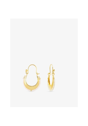 Womens La Maison Couture Ece London The Harmony 22ct Yellow Gold Vermeil and Pearl Earrings