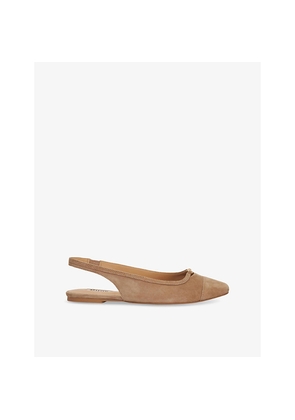 Womens Dune Hanna Suede Slingback Flats