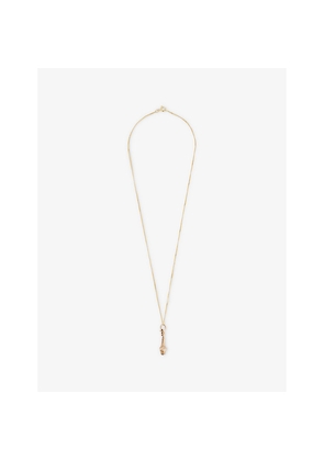 Womens Laura Vann Serpent 18ct Yellow Gold-Plated Sterling-Silver Pendant Necklace