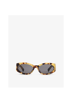 Womens Jacquemus Jac4C9Sun Ovalo Oval-Frame Acetate Sunglasses