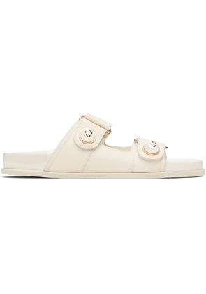 Jimmy Choo Off-White Fayence Sandals