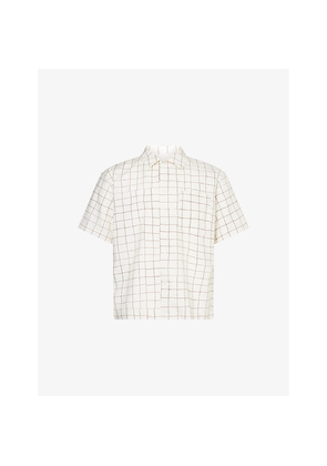 Mens Frame Vintage Check Cotton-Blend Shirt