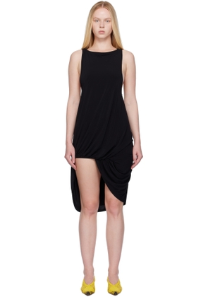 JACQUEMUS Black La Croisière 'The Peplo' Minidress
