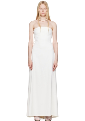 JACQUEMUS White La Croisière 'The Bustier' Maxi Dress