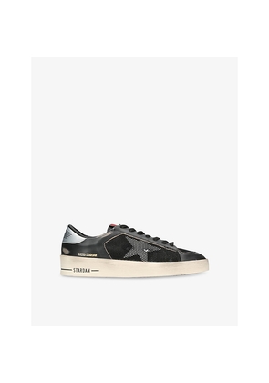 Mens Golden Goose Stardan Mesh and Leather Low-Top Trainers