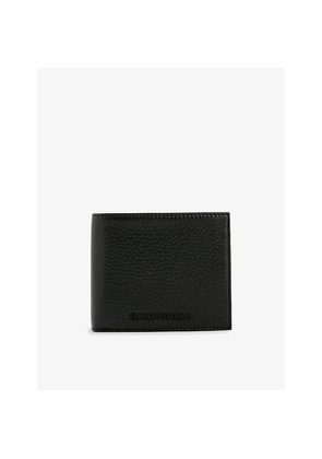 Mens Emporio Armani Brand-Appliqué Leather Bifold Wallet