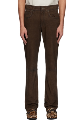 Isabel Marant Brown Lewys Suede Trousers