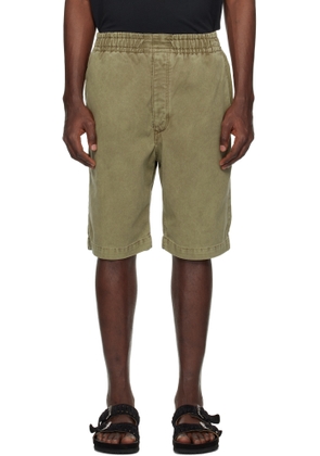 Isabel Marant Khaki Tyler Denim Shorts