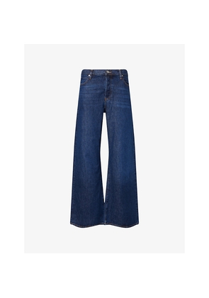 Womens Frame The Loose Wide-Leg Denim Jeans