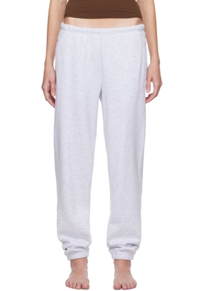 SKIMS Gray Cotton Fleece Classic Jogger Lounge Pants