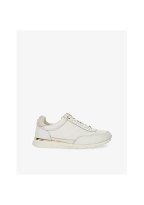 Womens Dune Everglow Leather Low-Top Trainers