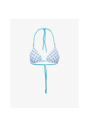 Womens Heidi Klein Reversible Triangle Bikini Top