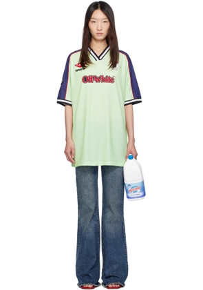 Off-White Green Soccer Minidress