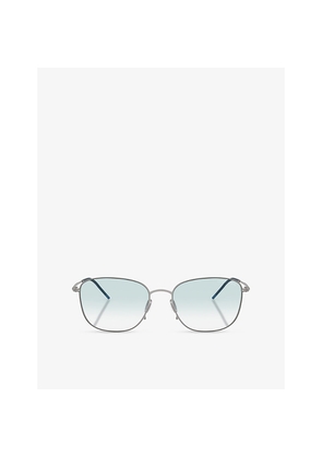 Giorgio Armani Ar6168 Pillow-Frame Metal Sunglasses