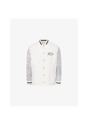 Mens Givenchy Monogram Varsity Wool-Blend Bomber Jacket