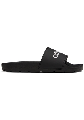Off-White Black Bookish Pool Slides