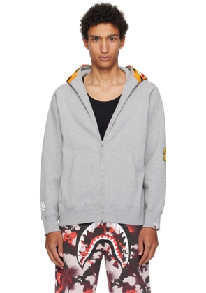 BAPE Gray Tiger Full Zip Hoodie