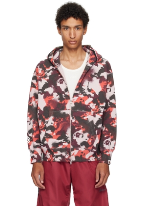 BAPE Red & Purple Map Camo Shark Full Zip Hoodie