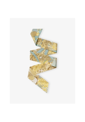 Womens Cartier Panthère In The Jungle Bandeau Silk-Twill Scarf