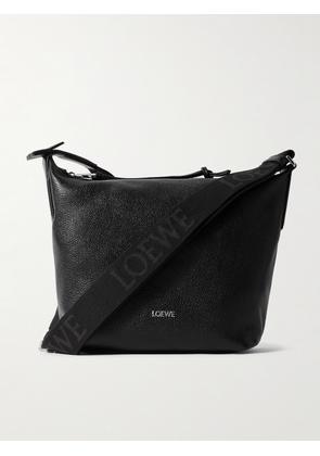 LOEWE - Cubi Small Full-Grain Leather Messenger Bag - Men - Black