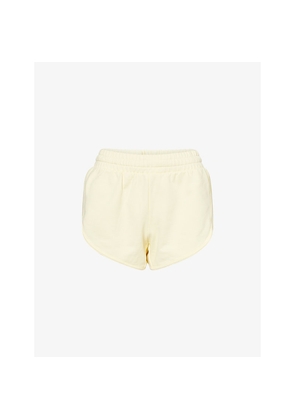 Womens Good American Terry Low-Rise Cotton-Jersey Shorts