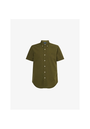 Mens Polo Ralph Lauren Seersucker Button-Down Cotton-Poplin Shirt