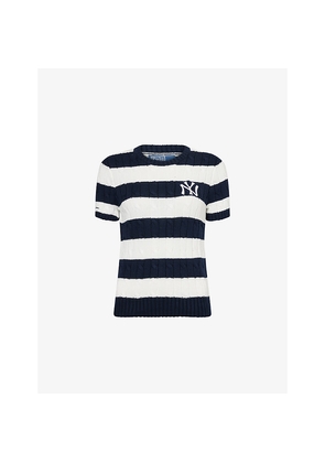 Womens Polo Ralph Lauren x mlb Collection Cable-Knit Cotton Jumper