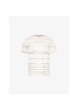 Mens Paul Smith Crewneck Striped Cotton T-Shirt