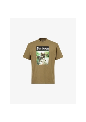 Mens Barbour Graphic-Print Cotton T-Shirt