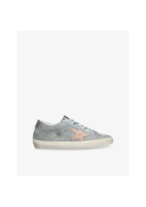 Womens Golden Goose Super Star Suede Low-Top Trainers