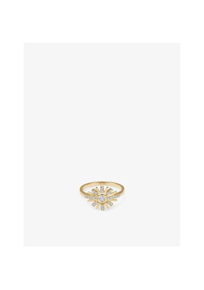 Womens Astley Clarke Atomic 14ct Yellow-Gold and 0.236ct Lab-Grown Diamond Ring