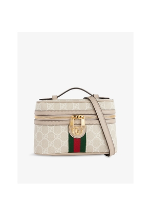 Womens Gucci Ophidia Super Mini Monogram Canvas Shoulder Bag