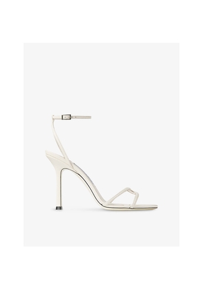 Womens Jimmy Choo Leo 100 Leather Heeled Sandals