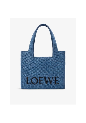 Womens Loewe x Paula's Ibiza Font Medium Woven Tote Bag