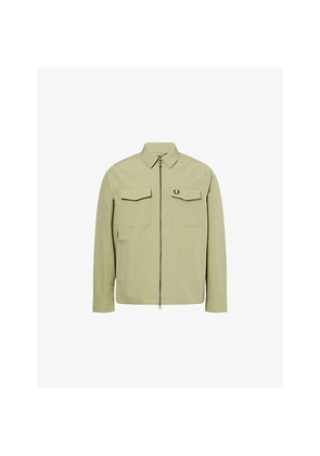 Mens Fred Perry Multi-Pockets Relaxed-Fit Woven Overshirt