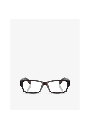 Womens Prada Prb09V Rectangle-Frame Acetate Optical Glasses