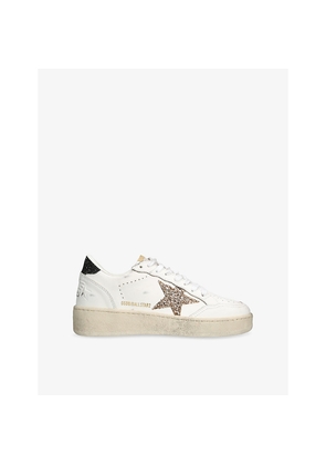 Womens Golden Goose Ball Star 10471 Leather Low-Top Trainers
