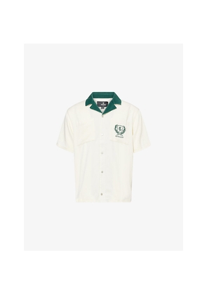 Mens Represent Crest Embroidered Woven Shirt