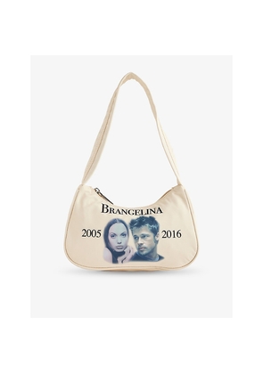 Womens Praying Brangelina Woven Shoulder Bag