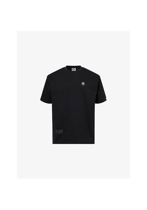 Mens Aape 1 Point Rubberised-Logo Cotton T-Shirt