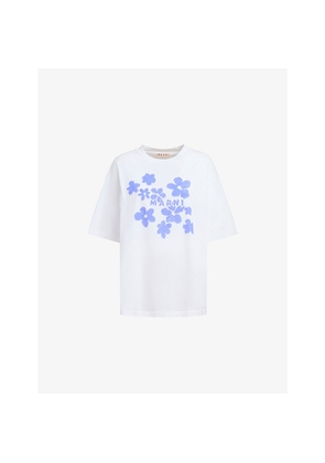 Womens Marni Daisy-Print Relaxed-Fit Cotton T-Shirt