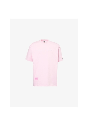 Mens Aape 1 Point Rubberised-Logo Cotton T-Shirt