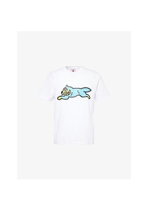 Mens Icecream Running Dog Graphic-Print Cotton T-Shirt