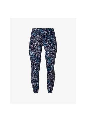 Womens Sweaty Betty Power 7/8  Graphic-Print High-Rise Stretch-Jersey Leggings