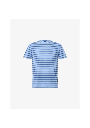 Mens Polo Ralph Lauren Striped Custom Slim-Fit Cotton T-Shirt