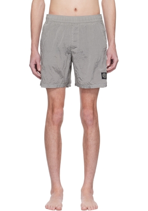 Stone Island Gray Nylon Metal ECONYL Swim Shorts