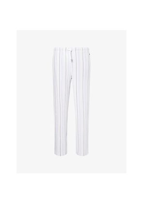 Mens Polo Ralph Lauren Striped Straight-Leg Cotton-Piqué Pyjama Bottoms