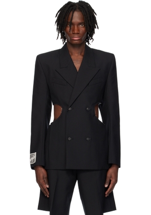 EGONlab Black Openwork Blazer